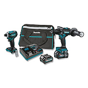 40V MAX XGT Brushless Lithium-Ion 1/2" Cordless Hammer Drill Driver and Four-Speed Impact Driver Combo Kit (Reconditioned) (GT200DR)