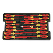 19-Piece Insulated SoftFinish Screwdriver and Cat IV Voltage Detector Set with Toolbox Tray (32095)
