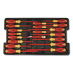19-Piece Insulated SoftFinish Screwdriver and Cat IV Voltage Detector Set with Toolbox Tray (32095)