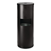Floor Stand Wet Wipe Dispenser Station with 7 Gallon Built-In Trash Can, 13.1 x 13.1 x 36, Black (GRI509BLK)