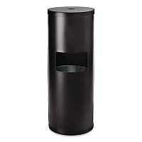 Floor Stand Wet Wipe Dispenser Station with 7 Gallon Built-In Trash Can, 13.1 x 13.1 x 36, Black (GRI509BLK)