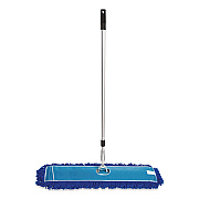 All-In-One Microfiber Dust Mop Set with Telescopic Handle, 36 x 5, Blue Microfiber Head, 40" to 72" Silver Aluminum Handle (GRI17436T)