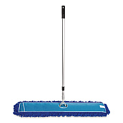 All-In-One Microfiber Dust Mop Set with Telescopic Handle, 48 x 5, Blue Microfiber Head, 40" to 72" Silver Aluminum Handle (GRI17448T)