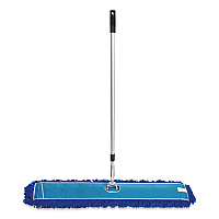 All-In-One Microfiber Dust Mop Set with Telescopic Handle, 48 x 5, Blue Microfiber Head, 40" to 72" Silver Aluminum Handle (GRI17448T)