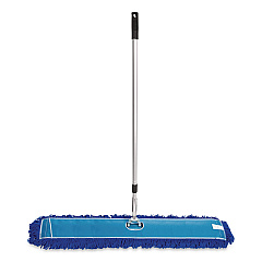 All-In-One Microfiber Dust Mop Set with Telescopic Handle, 48 x 5, Blue Microfiber Head, 40" to 72" Silver Aluminum Handle (GRI17448T)