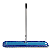 All-In-One Microfiber Dust Mop Set with Telescopic Handle, 60 x 5, Blue Microfiber Head, 40" to 72" Silver Aluminum Handle (GRI17460T)