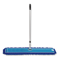 All-In-One Microfiber Dust Mop Set with Telescopic Handle, 60 x 5, Blue Microfiber Head, 40" to 72" Silver Aluminum Handle (GRI17460T)
