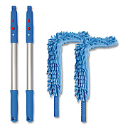 Flexible Wand Duster with Microfiber and Chenille Sleeve and 20" Pole, 2/Kit (GRI17520I2PK)