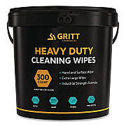 Heavy-Duty Cleaning Wipes, 10 x 12, Citrus, White, 300/Bucket (GRI6300)