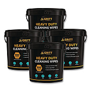 Heavy-Duty Cleaning Wipes, 10 x 12, Citrus, White, 300 Wipes/Bucket, 4 Buckets/Carton (GRI63004)