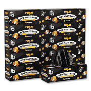Commercial Grade Dog Waste Station Refill Bags, Open-Face, 8" x 13", Black, 200 Bags/Roll, 10/Carton (FLO210)