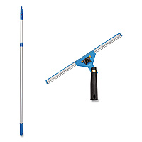 Pro Window Washing Kit with Swivel Squeegee and 6 ft Telescopic Pole, 14" Wide Blade (GRI1306F14)