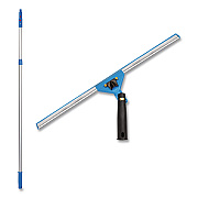 Pro Window Washing Kit with Swivel Squeegee and 6 ft Telescopic Pole, 18" Wide Blade (GRI1306F18)