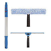 Pro Window Washing Kit with Squeegee, Washer and 20" Pole, 18" Wide Blade (GRI13818)