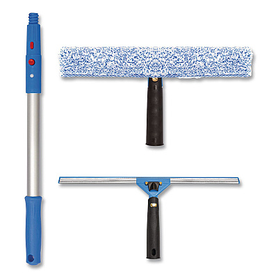 Pro Window Washing Kit with Squeegee, Washer and 20" Pole, 18" Blade Width, 2/Kit (GRI138182PK)