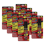 Flex Epoxy Extreme Liquid, Two-Part Syringe, 0.8 oz, Dries Black, 8/Carton (EFSBLKR25)
