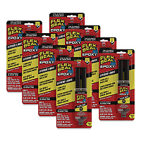 Flex Epoxy Extreme Liquid, Two-Part Syringe, 0.8 oz, Dries Black, 8/Carton (EFSBLKR25)