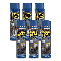 Flex Seal Liquid Rubber Sealant Coating Aerosol, 14 oz Aerosol Can, Dries Blue, 6/Carton (FSBLUR20)