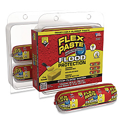 Flex Paste Flood Protection Paste, (3) 8.7 oz Sleeves with Tray/Pack, Dries Yellow, 3 Packs/Carton (RPSYELR32)