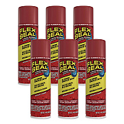 Flex Seal Liquid Rubber Sealant Coating Aerosol, 14 oz Aerosol Can, Dries Red, 6/Carton (FSREDR20)