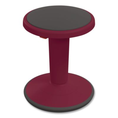MooreCo Hierarchy Grow Stool, Short, Backless, Supports Up to 250 lbs, 14" to 18" Seat Height, Currant Seat, Currant Base (50960CURRANT)