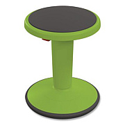 MooreCo Hierarchy Grow Stool, Short, Backless, Supports Up to 250 lbs, 14" to 18" Seat Height, Green Seat, Green Base (50960GREEN)