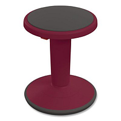 MooreCo Hierarchy Grow Stool, Tall, Backless, Supports Up to 250 lbs, 17" to 24" Seat Height, Currant Seat, Currant Base (50970CURRANT)