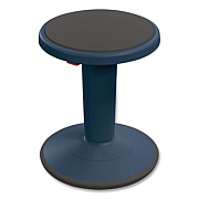 MooreCo Hierarchy Grow Stool, Tall, Backless, Supports Up to 250 lbs, 17" to 24" Seat Height, Navy Seat, Navy Base (50970NAVY)