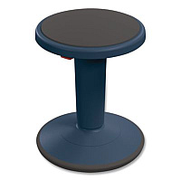 MooreCo Hierarchy Grow Stool, Tall, Backless, Supports Up to 250 lbs, 17" to 24" Seat Height, Navy Seat, Navy Base (50970NAVY)