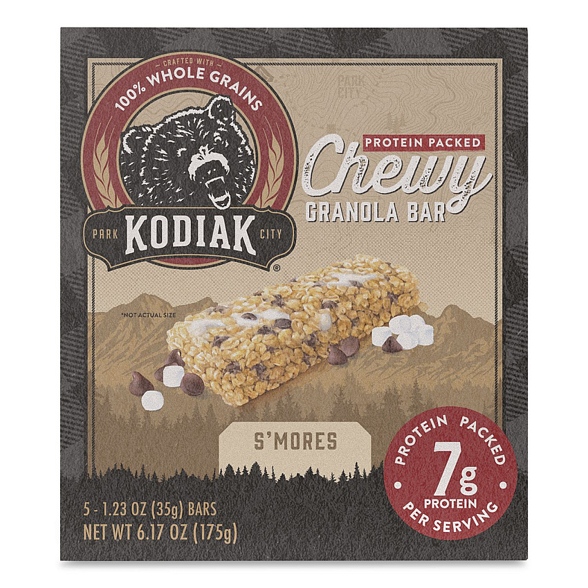 Chewy S'Mores Granola Bar, 1.23 oz Bar, 5/Box (01642)