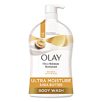 Olay Ultra Moisture Body Wash, Shea Butter Scent, 33 oz Pump Bottle (97494)
