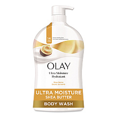 Olay Ultra Moisture Body Wash, Shea Butter Scent, 33 oz Pump Bottle (97494)