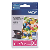 Brother LC75MS Innobella High-Yield Ink, 600 Page-Yield, Magenta