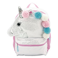 Accessory Innovations Star Unicorn Pom Pom Backpack, 12 x 5 x 16, Multicolor (B25GC63700ST)