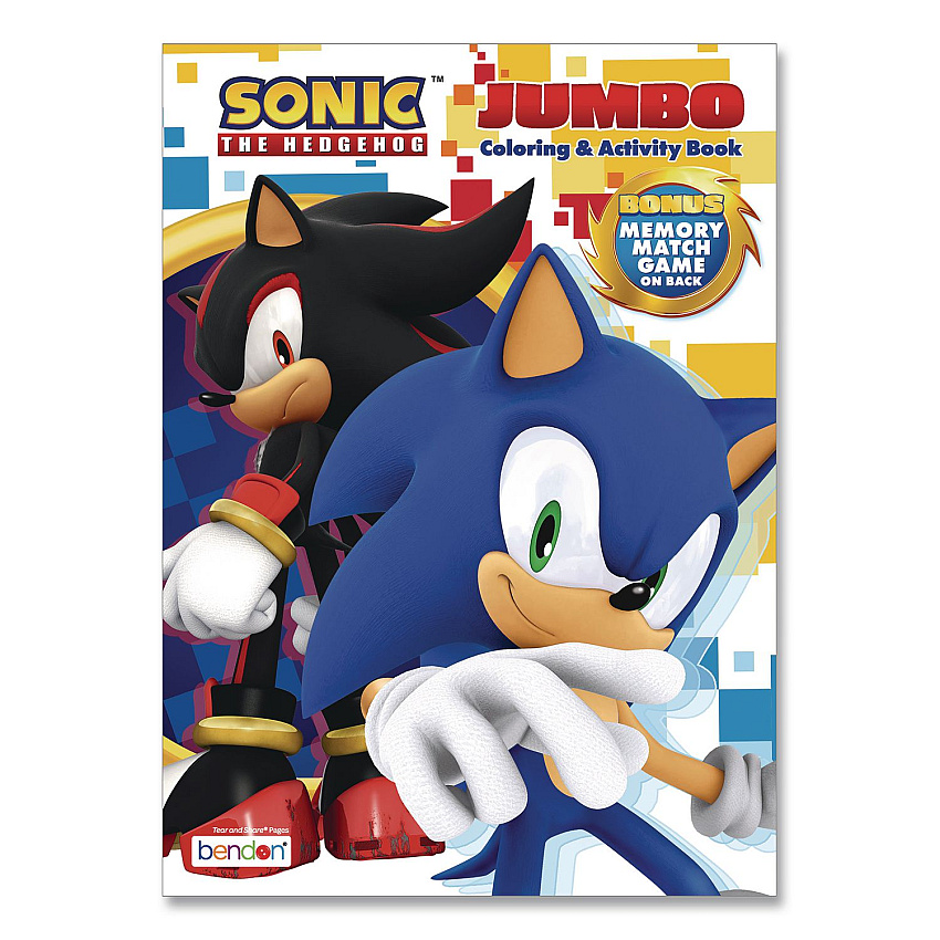 Sonic Jumbo Coloring and Activity Book, Ages 3 and Up, 64 Pages (61314)
