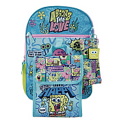 Bioworld Spongebob 5-Piece Backpack Set, 12 x 5 x 16, Multicolor (B1Y8LAQSPOIR)