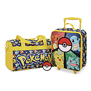Bioworld Three-Piece Pokemon Carry-On Luggage Set, 11.75 x 6 x 14 (DBY6SRZPOKPP)