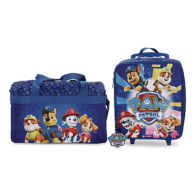 Bioworld Three-Piece Paw Patrol Carry-On Luggage Set, 11.75 x 6 x 14 (DBY6SS0PPTPP)