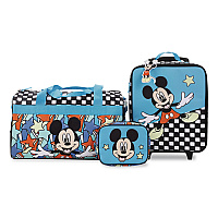 Bioworld Four-Piece Mickey Mouse Carry-On Luggage Set, 11.75 x 6 x 14 (LRY6U4CDSYPP)