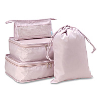 Four-Piece Packing Cube Set, Assorted Sizes, Pink (SOAP0002)