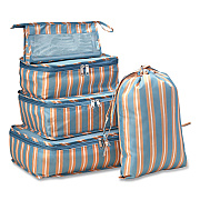 Five-Piece Packing Cube Set, Assorted Sizes, Multicolor Stripe (SOAP0005)