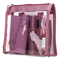 Travel Toiletry Bottle Set, Maroon (SOBB0007)