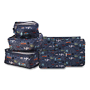 Six-Piece Packing Cube Set, 3 Cubes and 3 Pouches, Assorted Sizes, Multicolor (LNPC0001)
