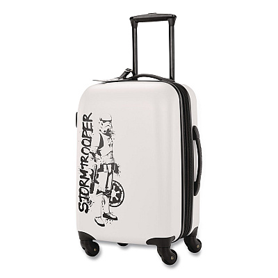 AMERICAN TOURISTER Star Wars Storm Trooper Hardside Spinner Suitcase, 9.5 x 14 x 22.5 (1458374608)