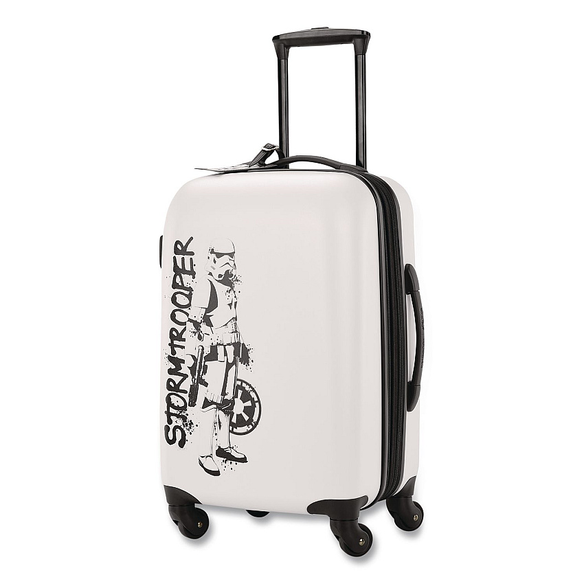 AMERICAN TOURISTER Star Wars Storm Trooper Hardside Spinner Suitcase, 9.5 x 14 x 22.5 (1458374608)