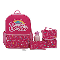 Accessory Innovations Barbie 5-Piece Backpack Set, 12 x 5 x 16, Pink (B25BA64000RS)