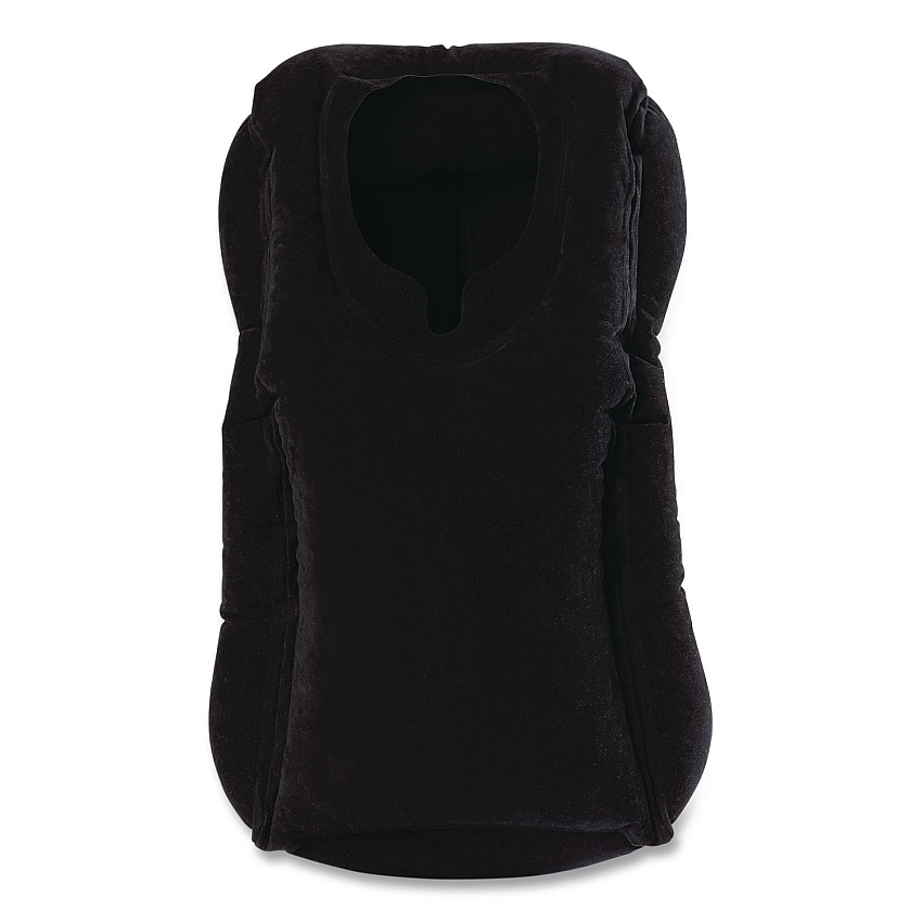 Brookstone Inflatable Neck Pillow, One Size Fits Most, Black (BCPP0008)