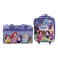 Bioworld Four-Piece Disney Princess Carry-On Luggage Set, 11.75 x 6 x 14 (DBY6SRWDSYPP)