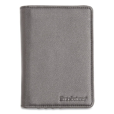 Brookstone RFID Passport Holder, Polyurethane, Dark Gray (BOAW0003021)
