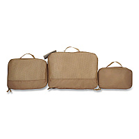 Bioworld Four-Piece Packing Cube Set, Assorted Sizes, Light Brown (PAA8446PLBPP)